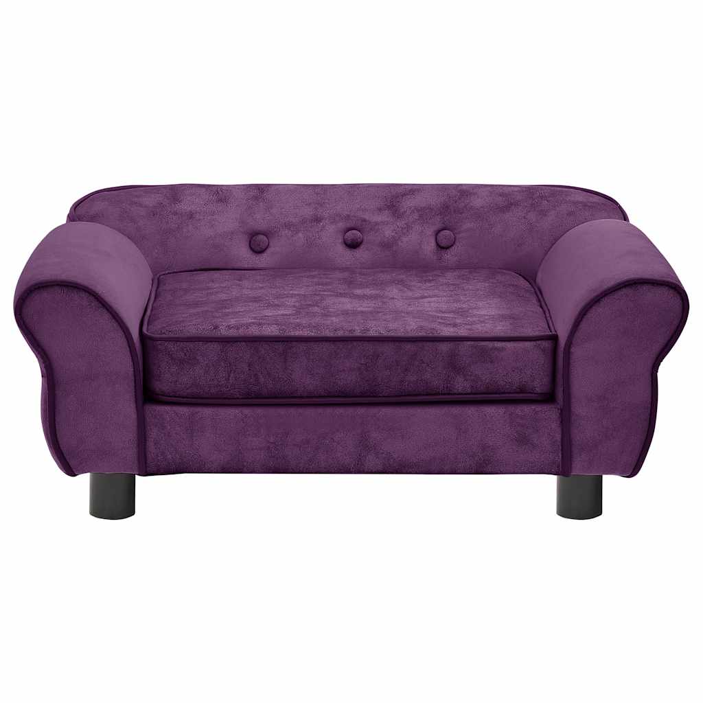 Dog sofa burgundy red 72x45x30 cm plush