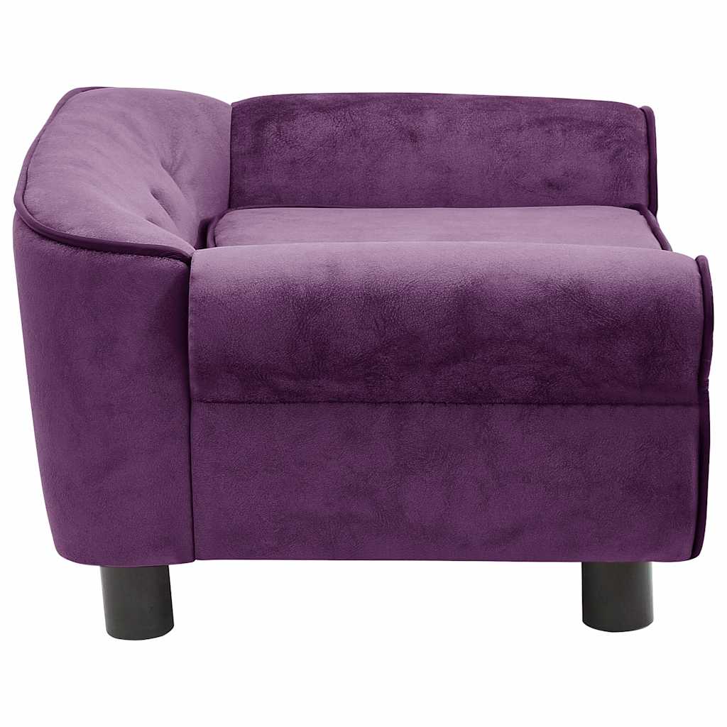Dog sofa burgundy red 72x45x30 cm plush
