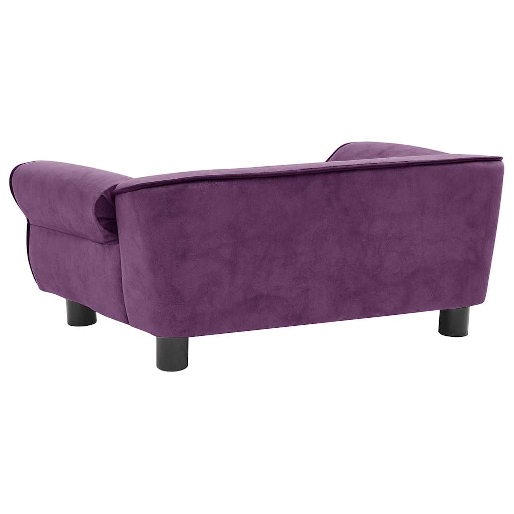Dog sofa burgundy red 72x45x30 cm plush