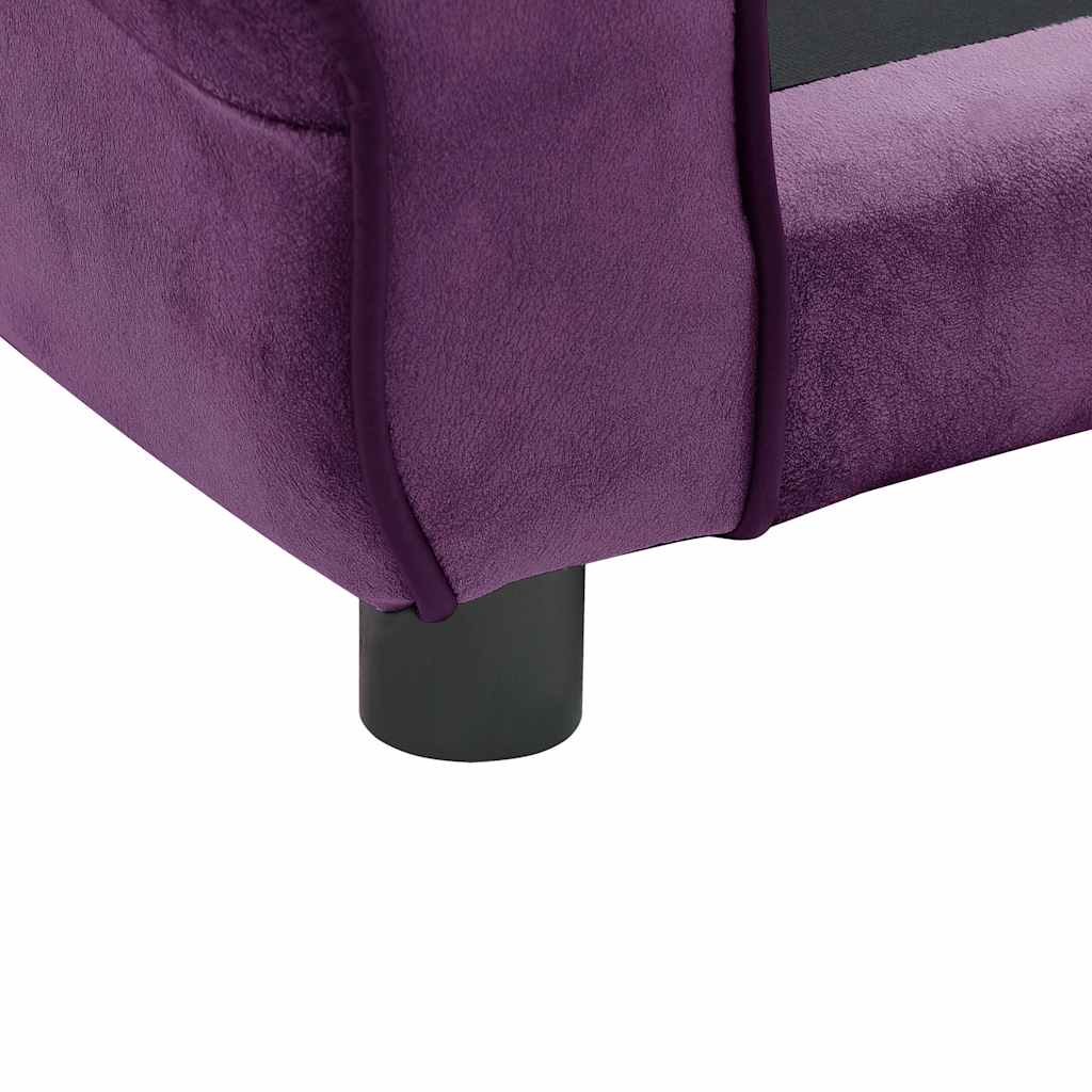 Dog sofa burgundy red 72x45x30 cm plush