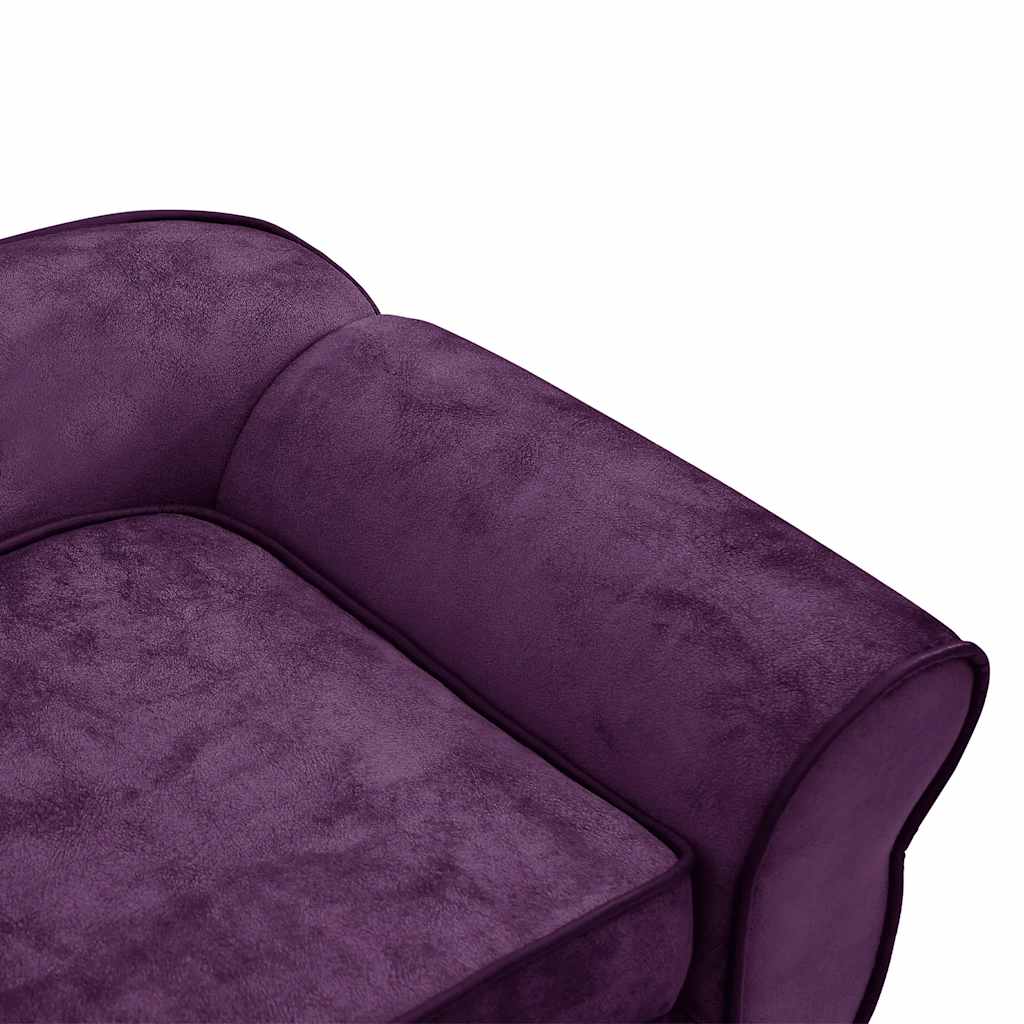 Dog sofa burgundy red 72x45x30 cm plush