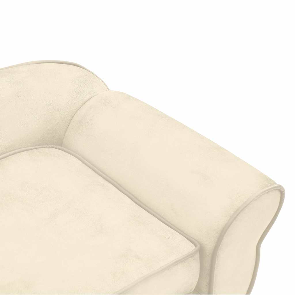 Hundesofa Creme 72x45x30 cm Plüsch