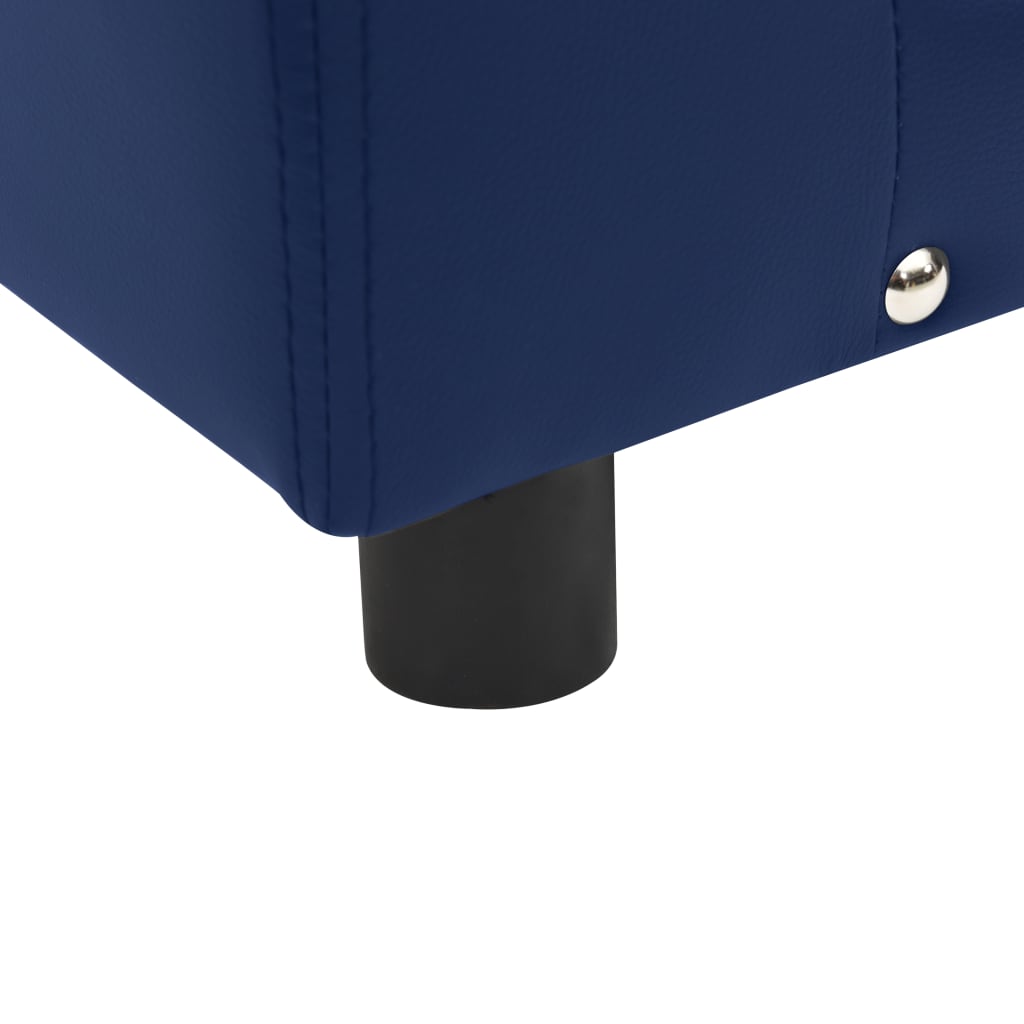 Hundesofa Blau 81x43x31 cm Plüsch und Kunstleder