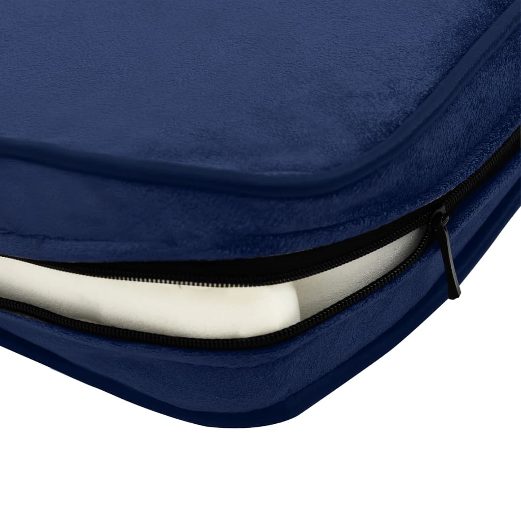 Hundesofa Blau 81x43x31 cm Plüsch und Kunstleder