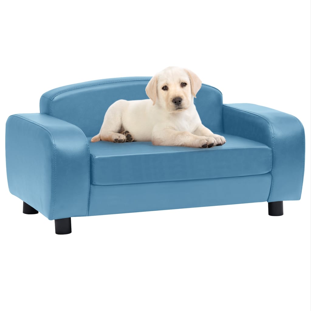 Hundesofa Türkis 80x50x40 cm Kunstleder