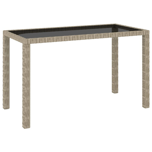 6-tlg. Garten-Essgruppe mit Auflagen Poly Rattan Beige