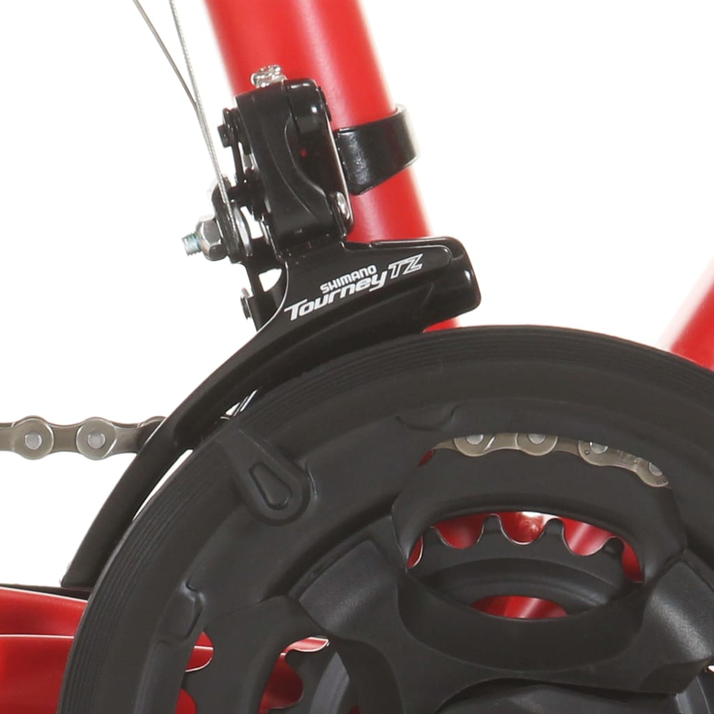 Mountainbike 21 Gang 27,5 Zoll Rad 38 cm Rot