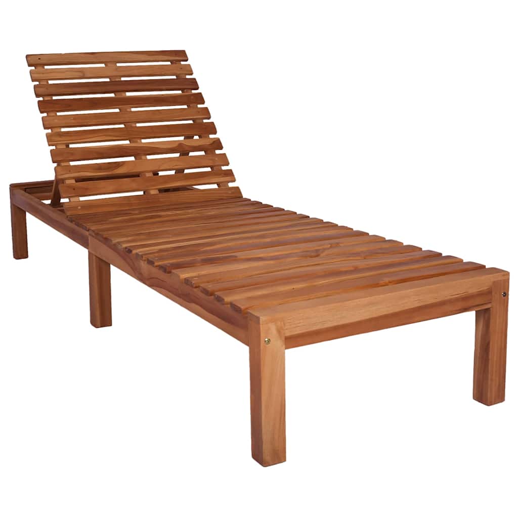 Sonnenliege Massivholz Teak