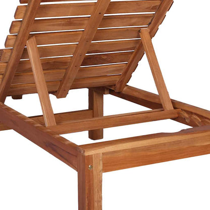 Sonnenliege Massivholz Teak