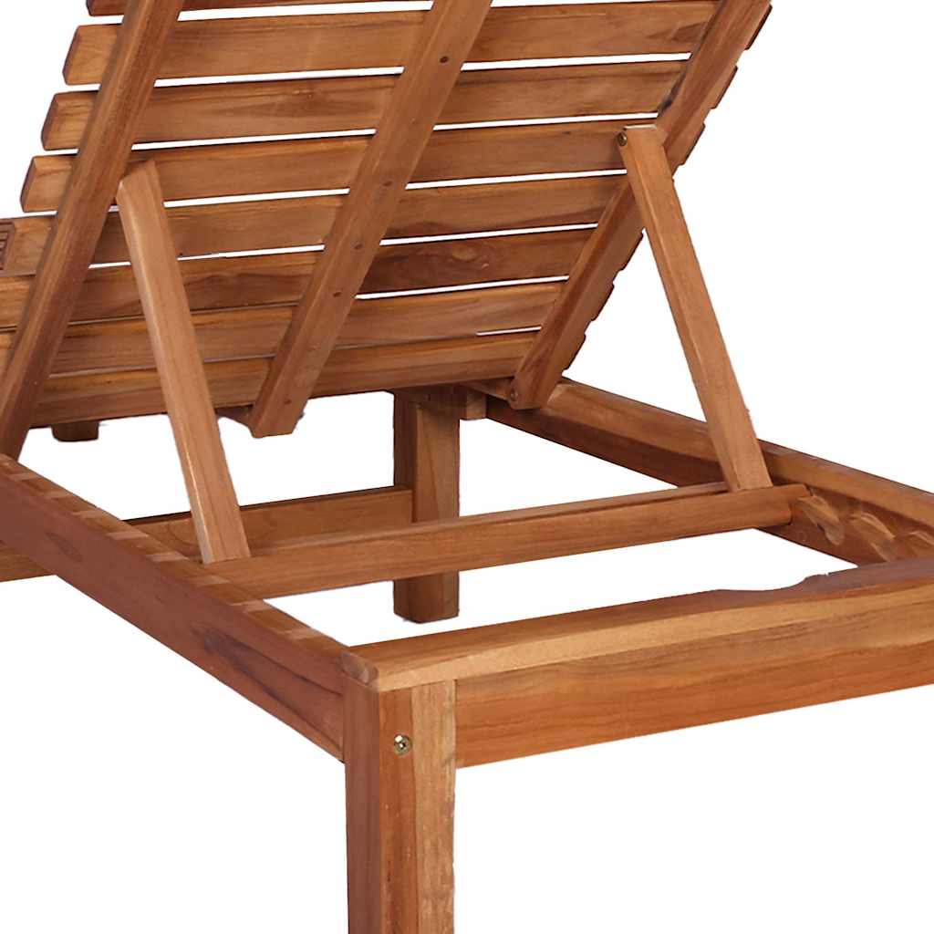 Sonnenliege Massivholz Teak