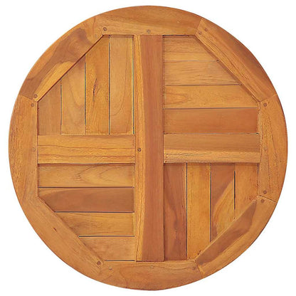 Tischplatte Massivholz Teak Rund 2,5 cm 50 cm