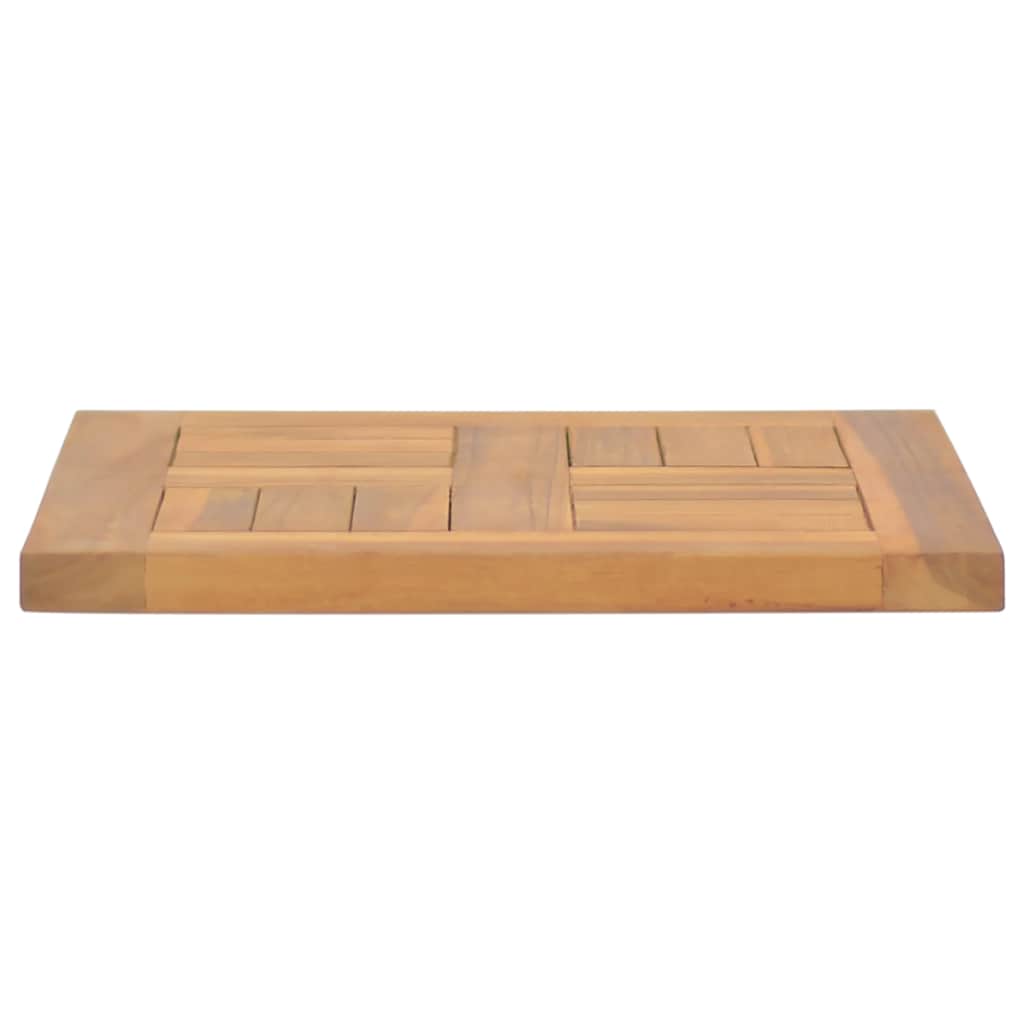 Tischplatte Quadratisch 40x40x2,5 cm Massivholz Teak