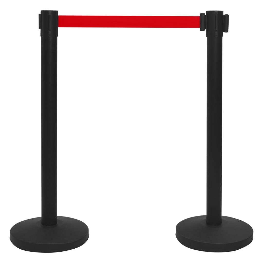 Personenleitsysteme 4 Stk. Eisen Schwarz
