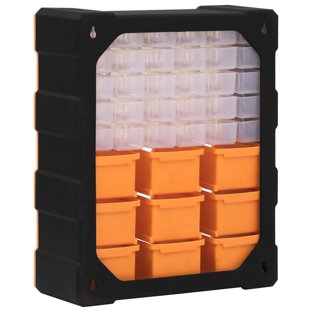 Multi-Schubladen-Organizer mit 39 Schubladen 38x16x47 cm