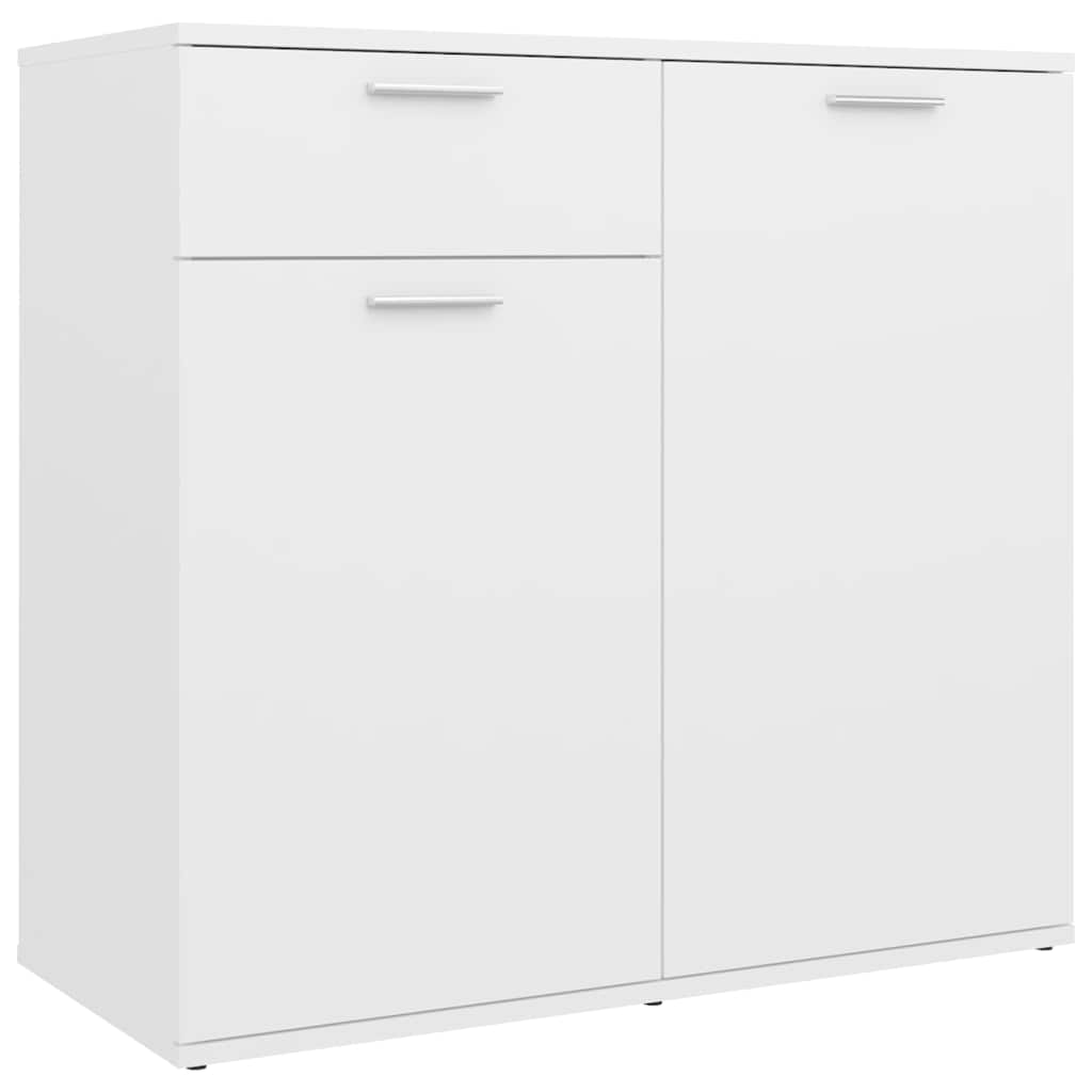 Sideboard Weiß 80x36x75 cm Holzwerkstoff