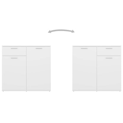 Sideboard Weiß 80x36x75 cm Holzwerkstoff