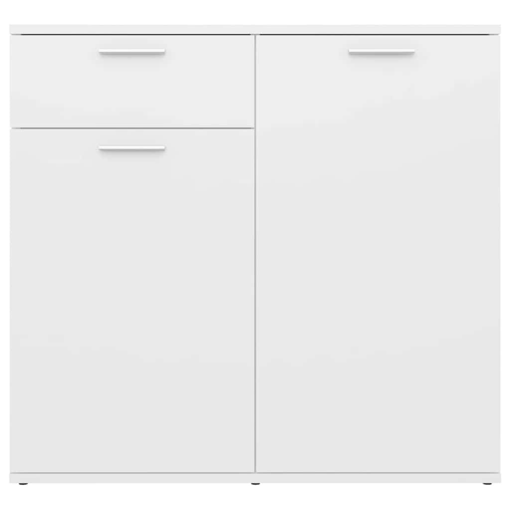 Sideboard Weiß 80x36x75 cm Holzwerkstoff
