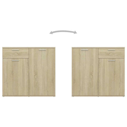 Sideboard Sonoma-Eiche 80x36x75 cm Holzwerkstoff