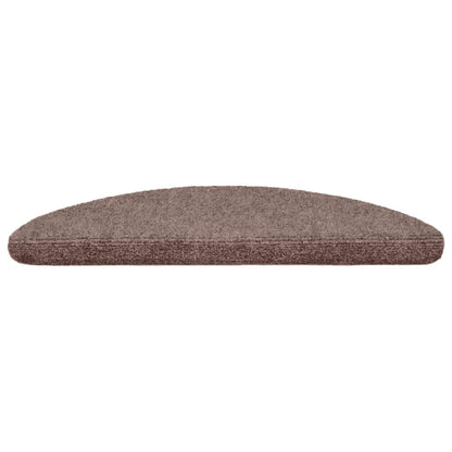 Stufenmatten Selbstklebend 5 Stk. 56x17x3 cm Hellbraun Halbrund