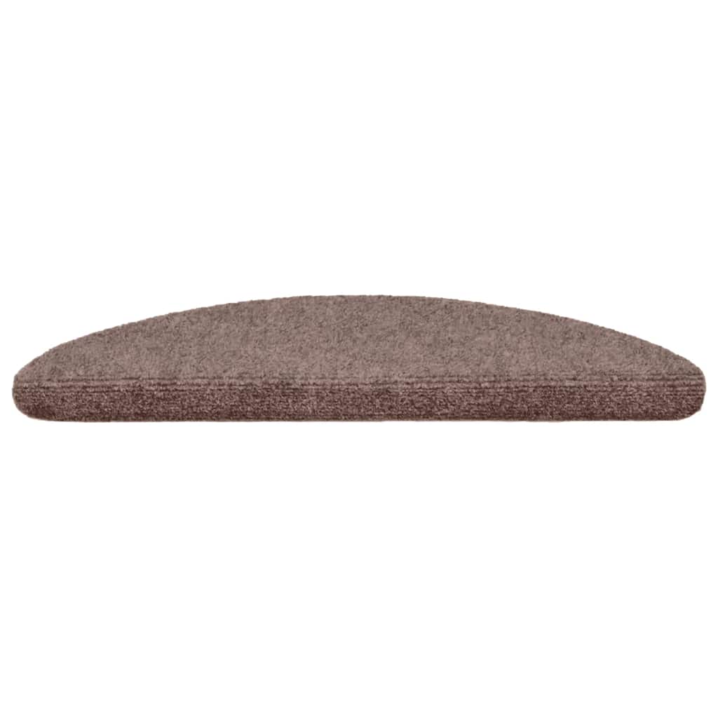 Stufenmatten Selbstklebend 5 Stk. 56x17x3 cm Hellbraun Halbrund