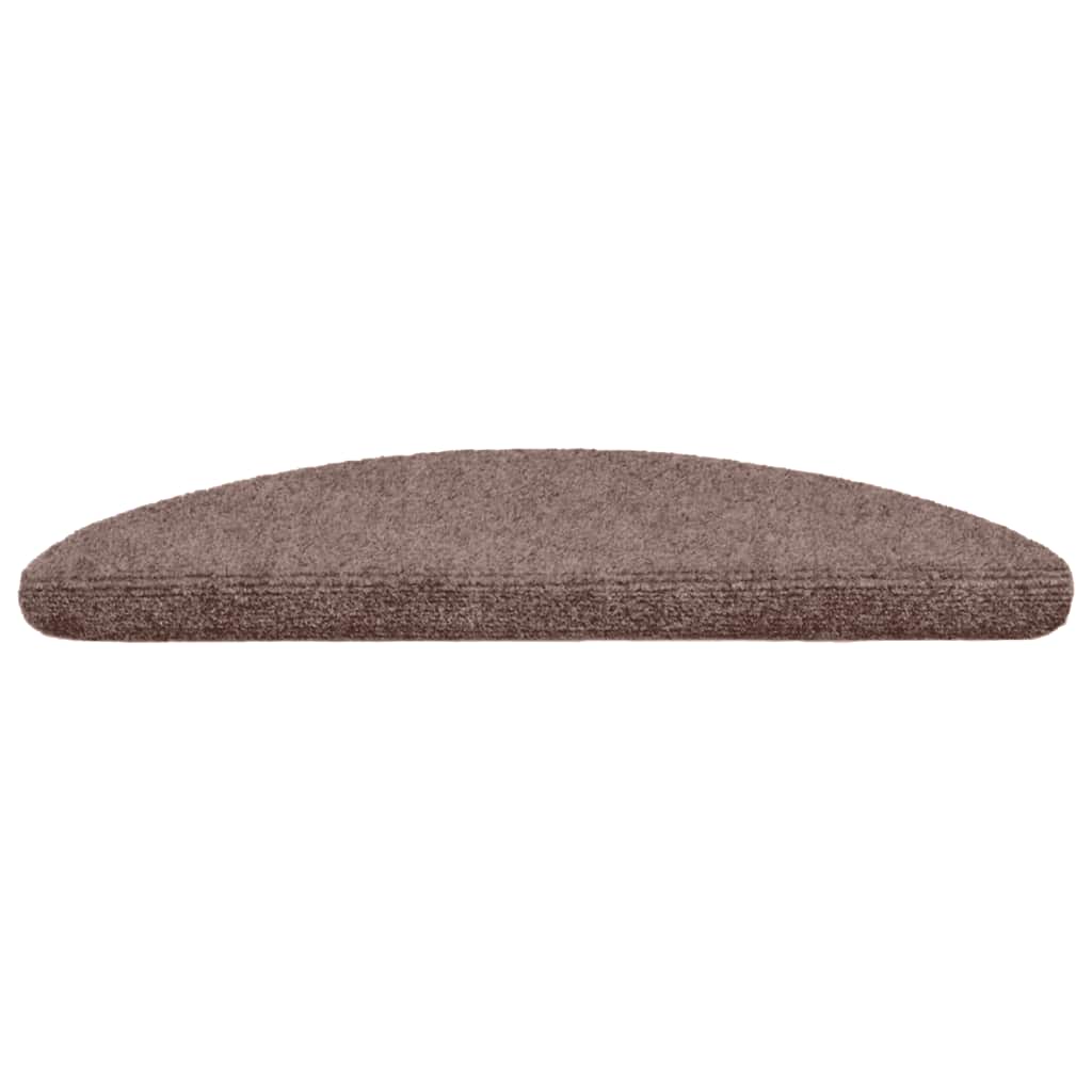Stufenmatten Selbstklebend 10 Stk. 56x17x3 cm Hellbraun Halbrund
