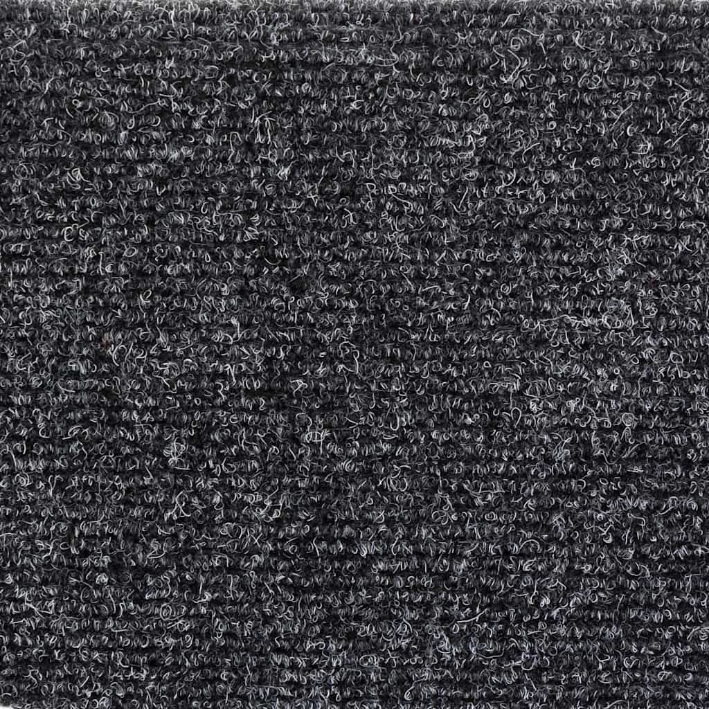 Stufenmatten Selbstklebend 5 Stk. 56x17x3 cm Dunkelgrau Halbrund