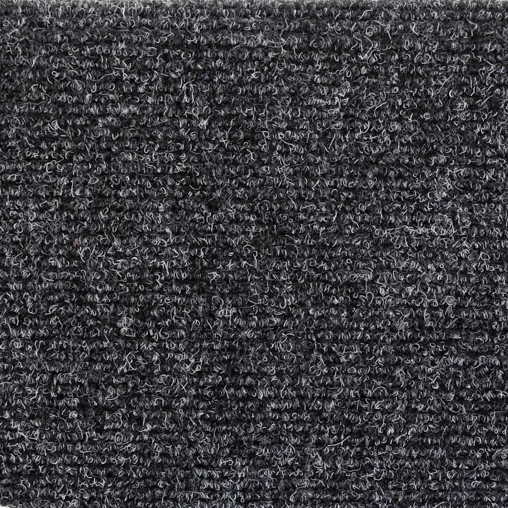 Stufenmatten Selbstklebend 10 Stk. 56x17x3 cm Dunkelgrau Halbrund