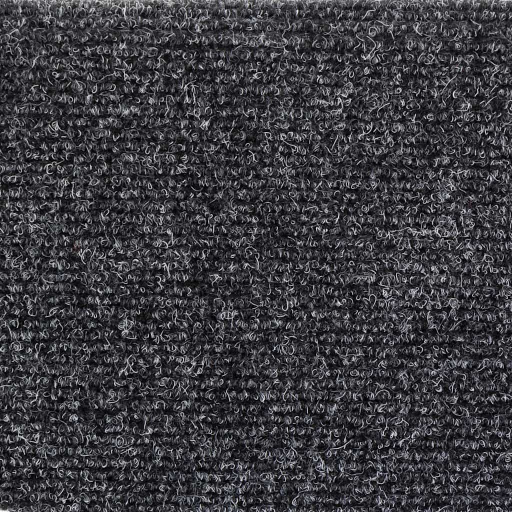 Stufenmatten Selbstklebend 10 Stk. 56x17x3 cm Dunkelgrau Halbrund
