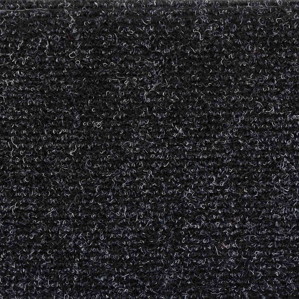 Stufenmatten Selbstklebend 5 Stk. 56x17x3 cm Schwarz Halbrund