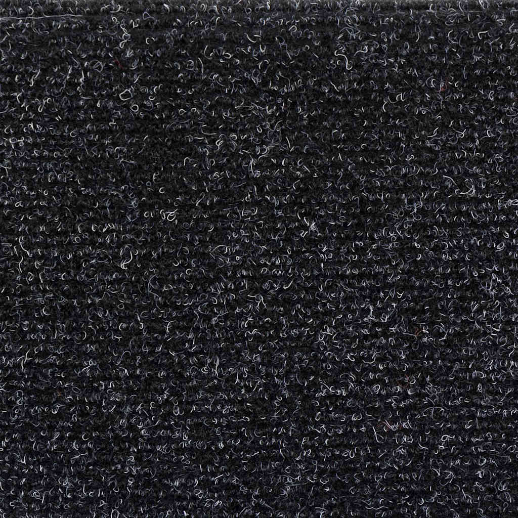 Stufenmatten Selbstklebend 5 Stk. 56x17x3 cm Schwarz Halbrund