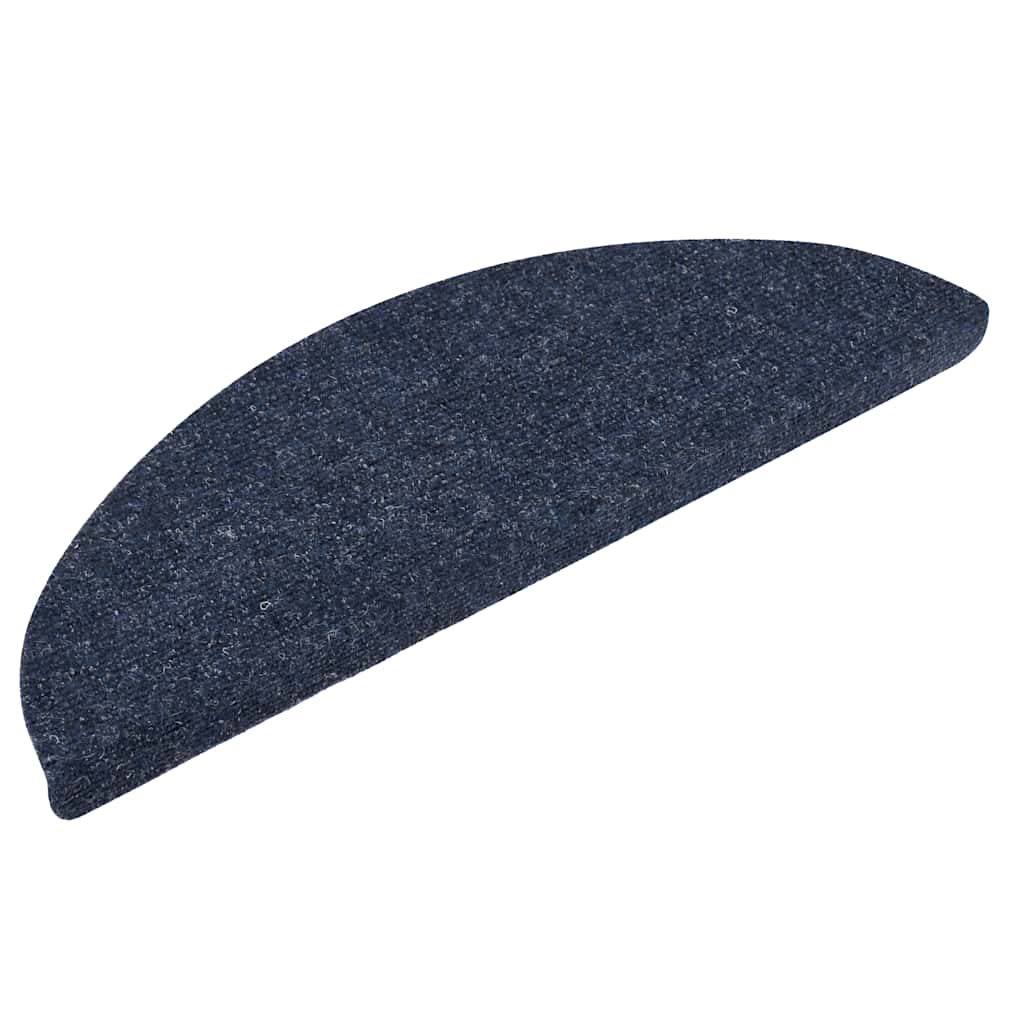 Stufenmatten Selbstklebend 5 Stk. 56x17x3 cm Blau Halbrund