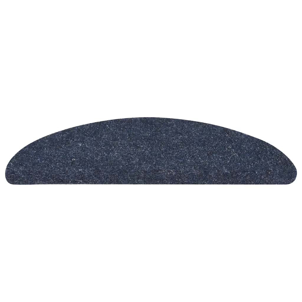 Stufenmatten Selbstklebend 5 Stk. 56x17x3 cm Blau Halbrund
