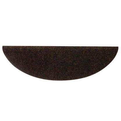 Stufenmatten Selbstklebend 10 Stk. 56x17x3 cm Braun Halbrund