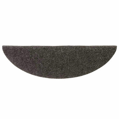 Stufenmatten Selbstklebend 5 Stk. 56x17x3 cm Anthrazit Halbrund