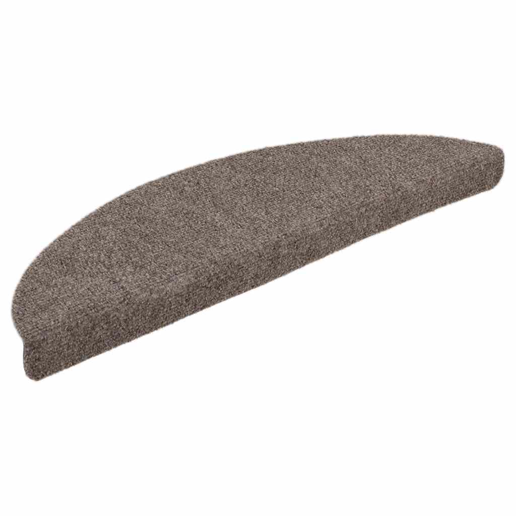 Stufenmatten Selbstklebend 5 Stk. 56x17x3 cm Beige Halbrund
