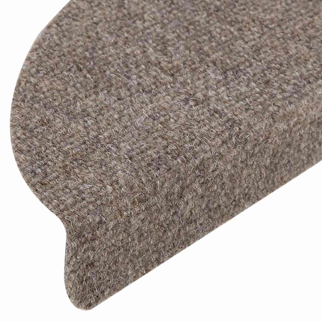 Stufenmatten Selbstklebend 10 Stk. 56x17x3 cm Beige Halbrund