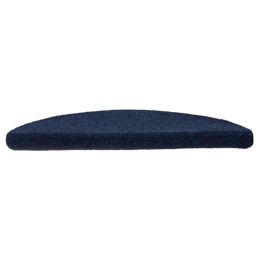 Stufenmatten Selbstklebend 5 Stk. 56x17x3 cm Marineblau Halbrund