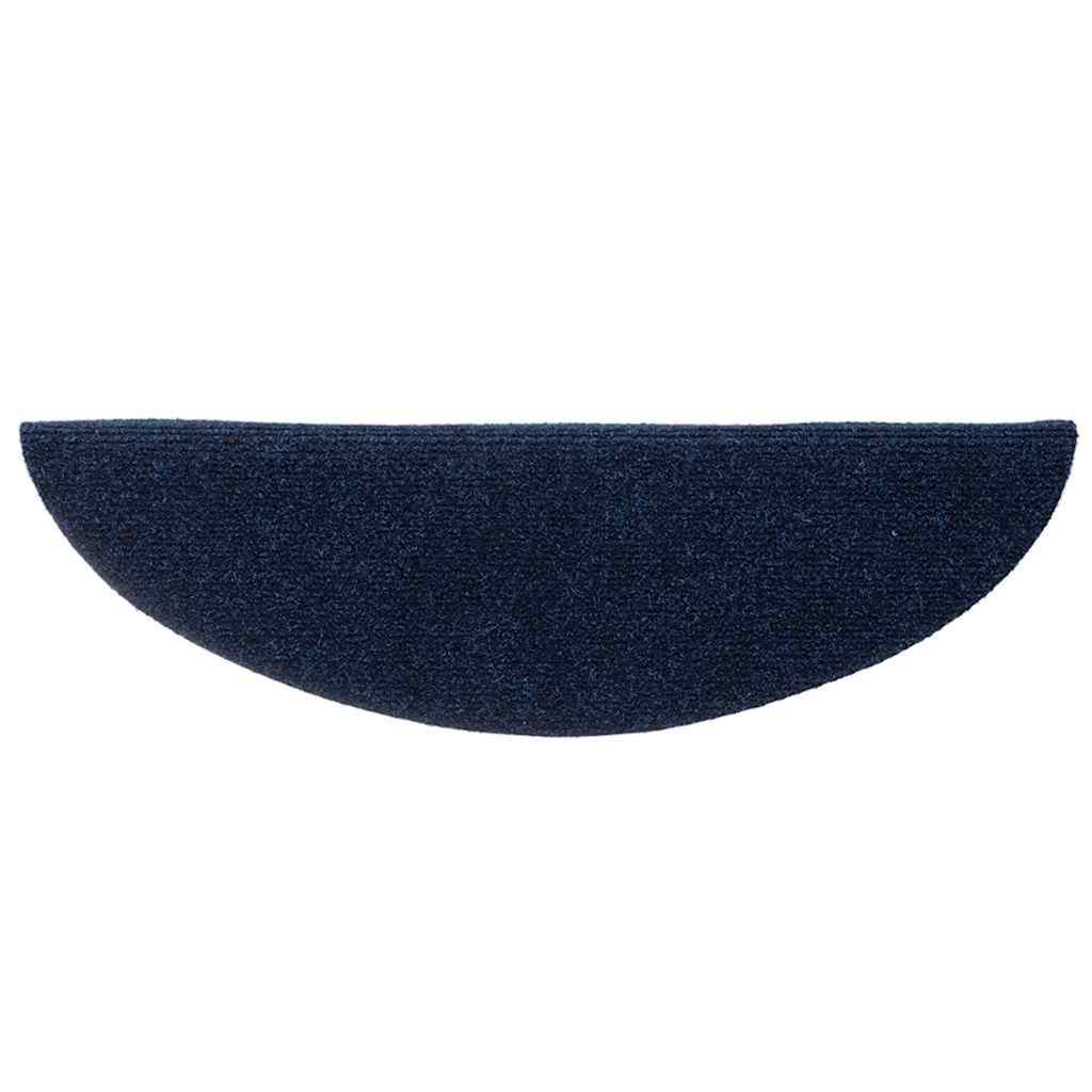 Stufenmatten Selbstklebend 10 Stk. 56x17x3 cm Marineblau Halbrund