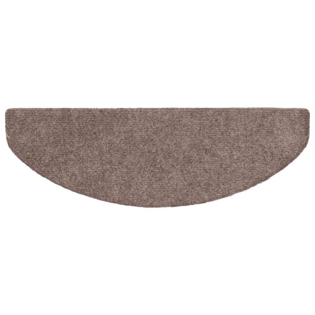 Stufenmatten Selbstklebend 5 Stk. 65x21x4 cm Hellbraun Halbrund Groß