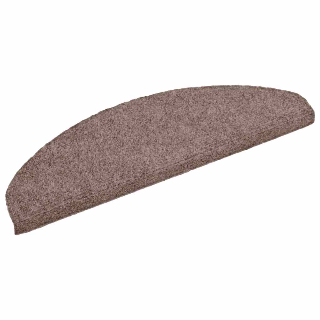 Stufenmatten Selbstklebend 10 Stk. 65x21x4 cm Hellbraun Halbrund Groß