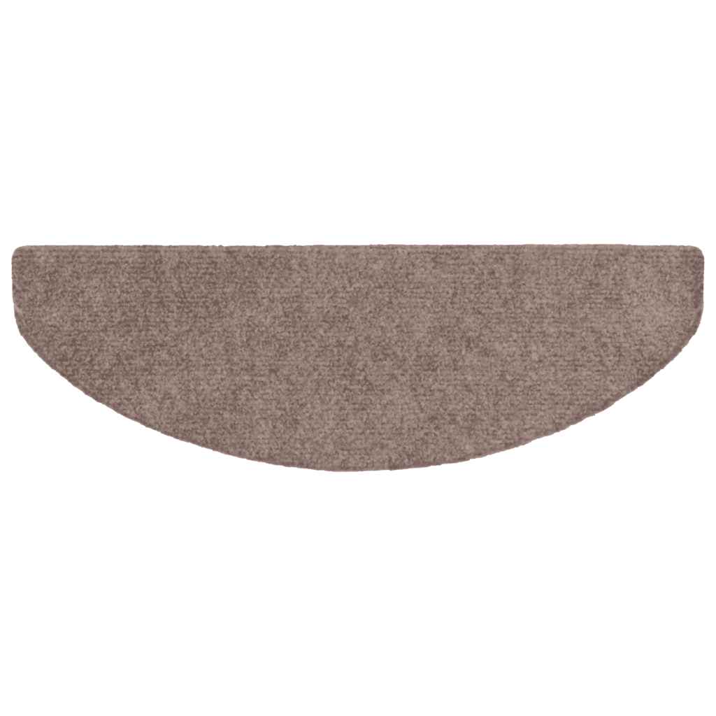 Stufenmatten Selbstklebend 10 Stk. 65x21x4 cm Hellbraun Halbrund Groß