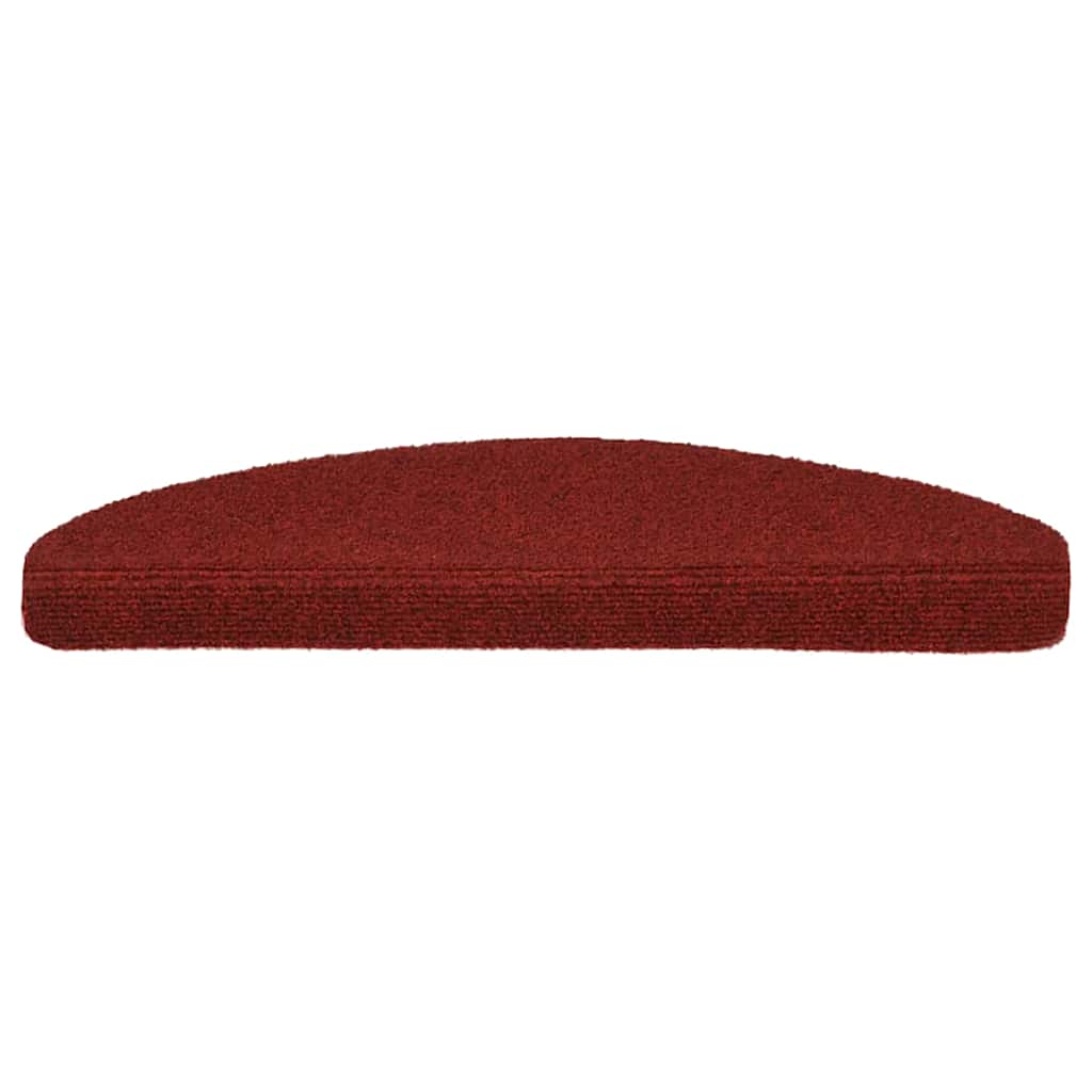 Stufenmatten Selbstklebend 5 Stk. 65x21x4 cm Bordeauxrot Halbrund Groß
