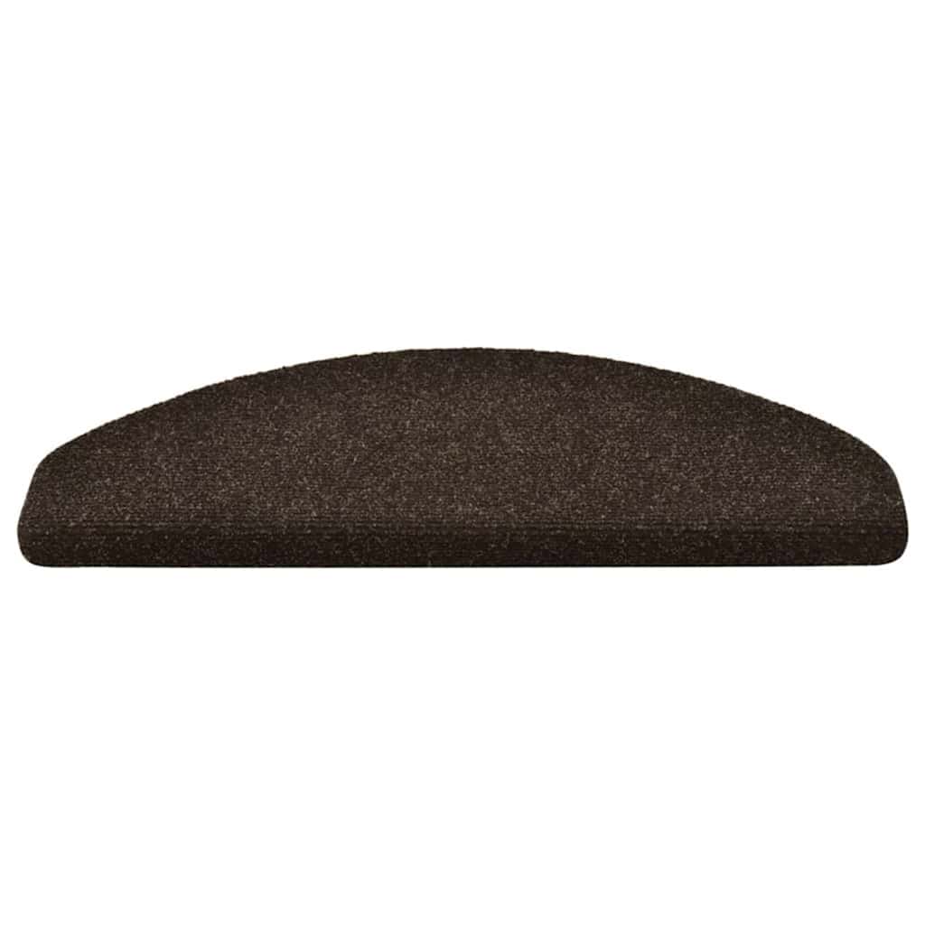 Stufenmatten Selbstklebend 10 Stk. 65x21x4 cm Dunkelbraun