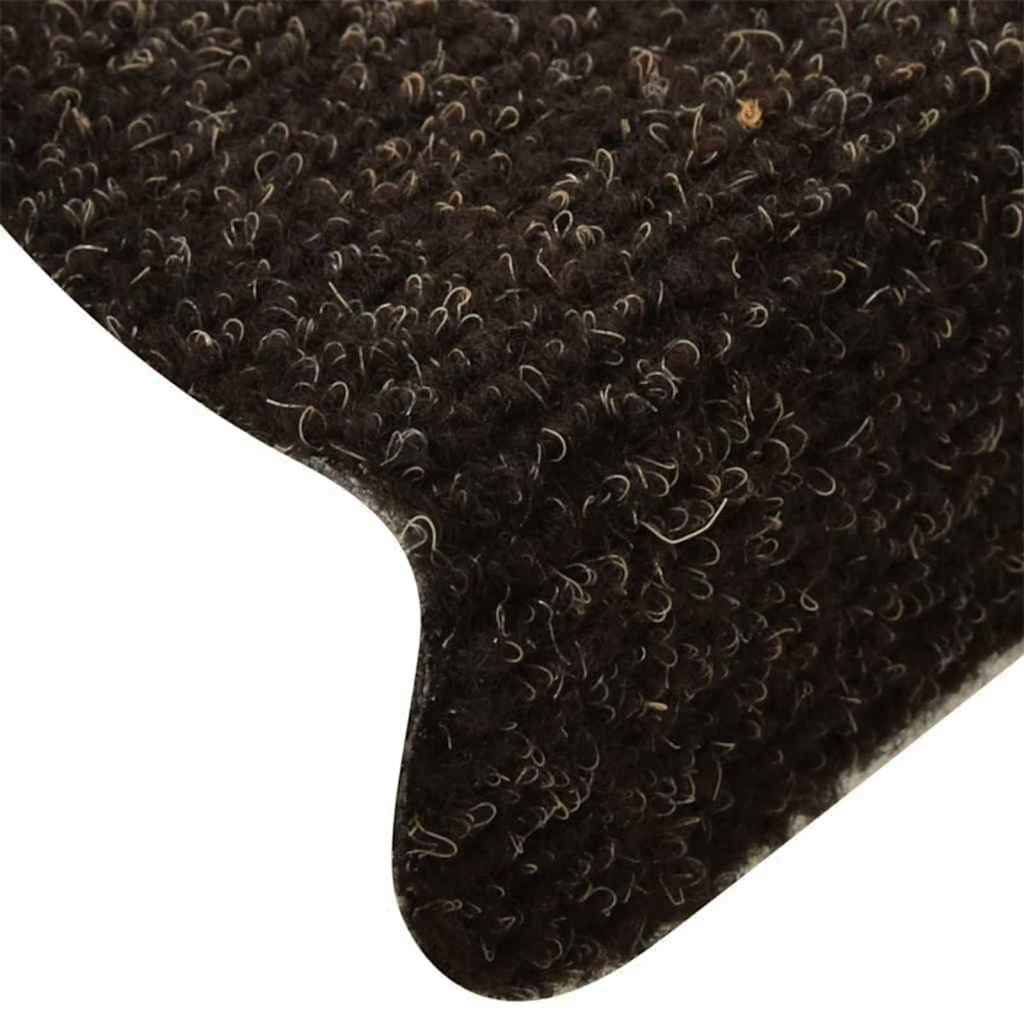 Stufenmatten Selbstklebend 10 Stk. 65x21x4 cm Dunkelbraun