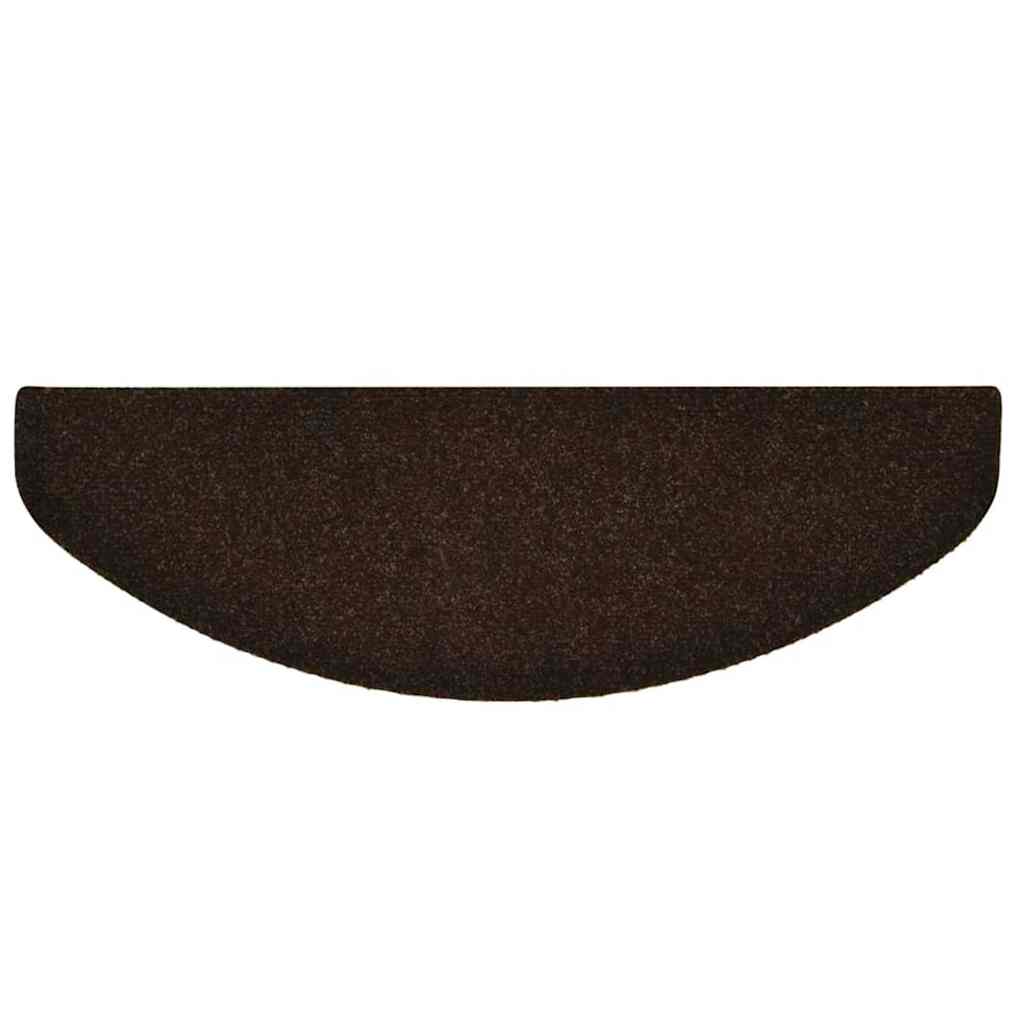 Stufenmatten Selbstklebend 5 Stk. 65x21x4 cm Braun Halbrund Groß