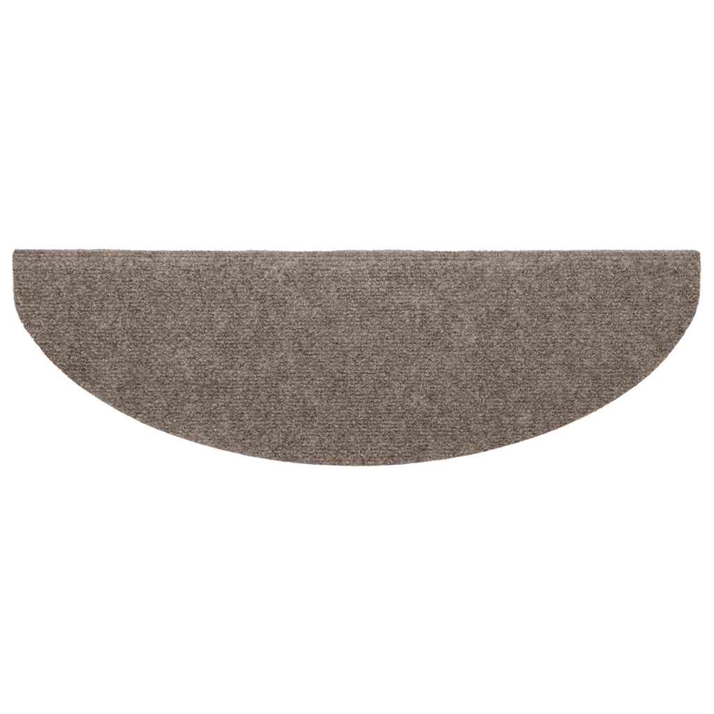 Stufenmatten Selbstklebend 5 Stk. 65x21x4 cm Beige Halbrund Groß