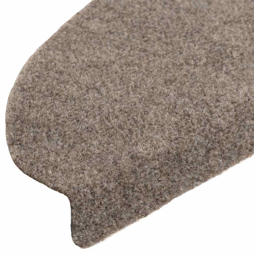 Stufenmatten Selbstklebend 5 Stk. 65x21x4 cm Beige Halbrund Groß