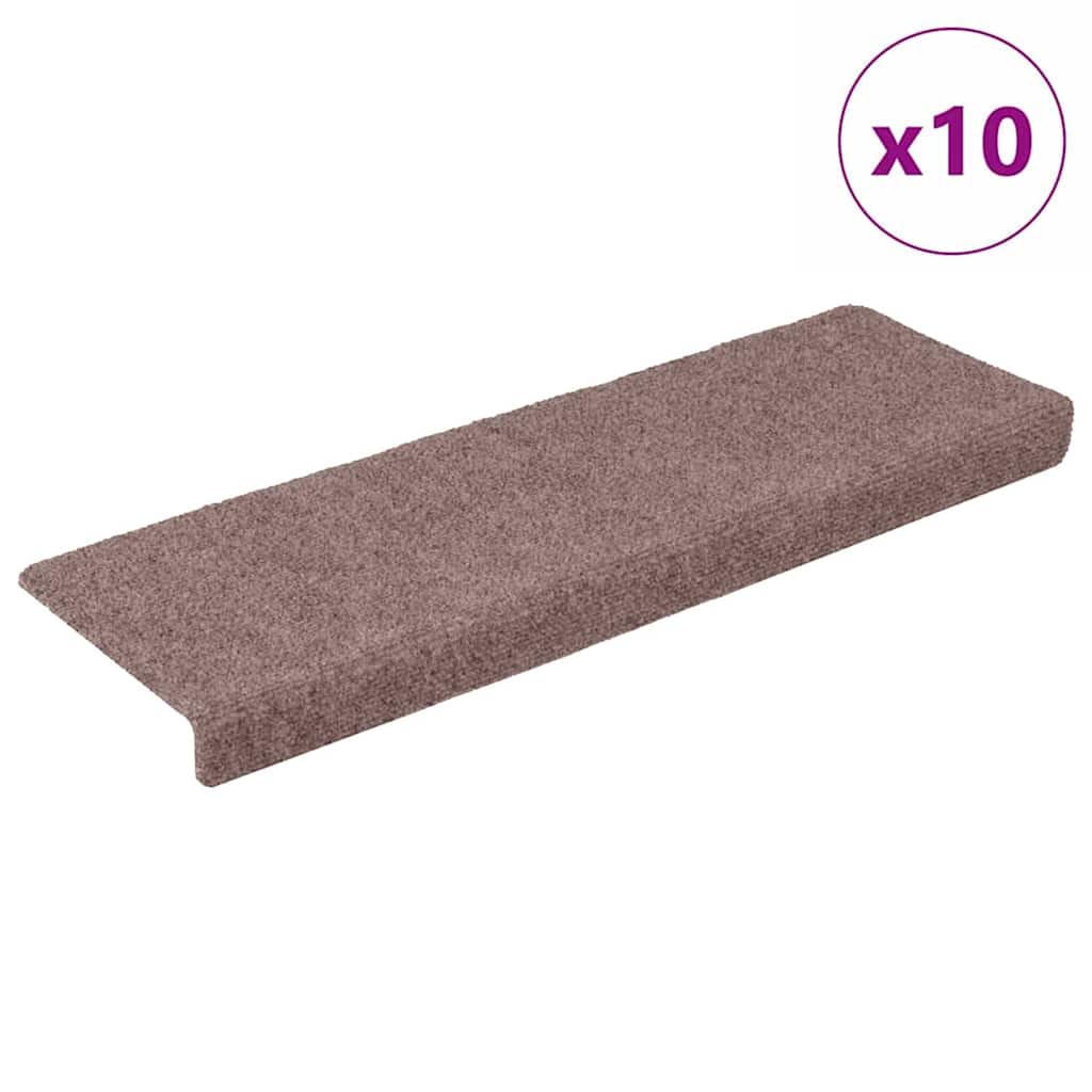 Stufenmatten Selbstklebend 10 Stk. 65x21x4 cm Hellbraun