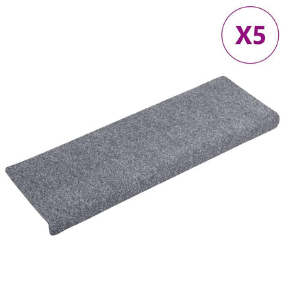 Stufenmatten Selbstklebend 5 Stk. 65x21x4 cm Hellgrau