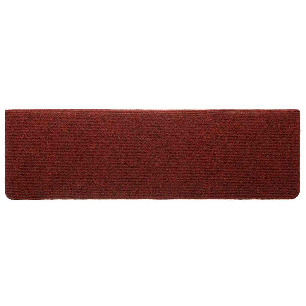 Stufenmatten Selbstklebend 5 Stk. 65x21x4 cm Bordeauxrot